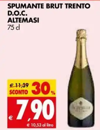Tigros Spumante Brut Trento D.O.C Altemasi 75cl offerta