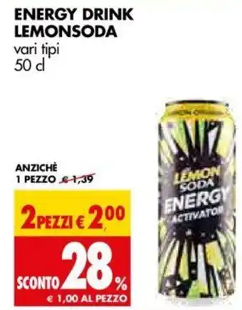 Tigros Energy Drink lemonsada 50cl offerta