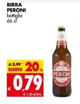 Tigros Birra Peroni 66cl offerta