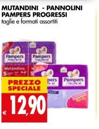 Tigros Mutandini Pannolini Pampers Progressi offerta