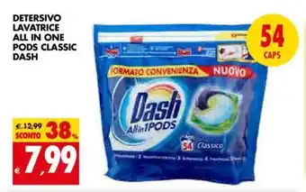 Tigros Detersivo Lavatrice All in One Pods Classic Dash offerta