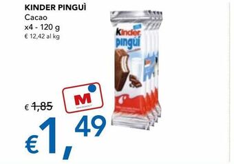 Migross Supermercati e Market Kinder pinguì offerta