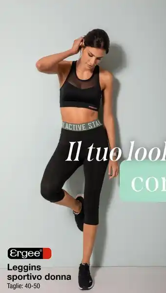 KiK Ergee leggings sportivo donna offerta