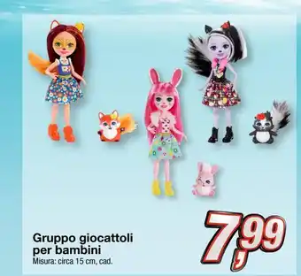 Gruppo giocattoli per bambini