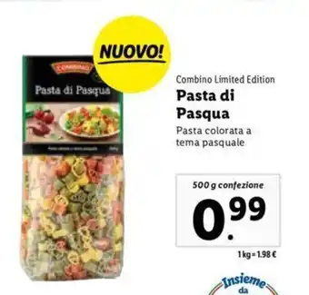 Lidl Combino Limited Edition Pasta di Pasqua 500 g offerta