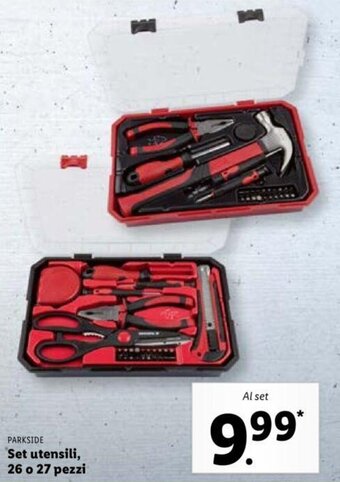Lidl Parkside Set utensili, 26 o 27 pezzi offerta