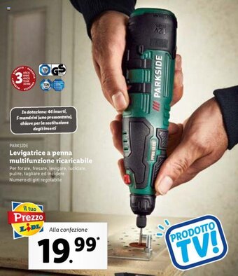 Lidl Parkside Levigatrice a penna multifunzione ricaricabile offerta