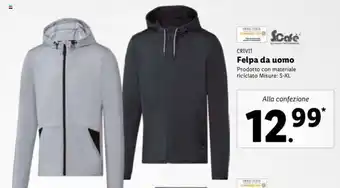 Lidl Crivit Felpa da uomo S-XL offerta