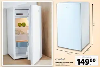 Comfee' Frigorifero da tavolo, 93 L