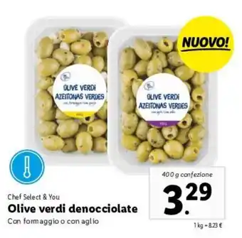 Lidl Olive Verde Denocciolate 400g offerta