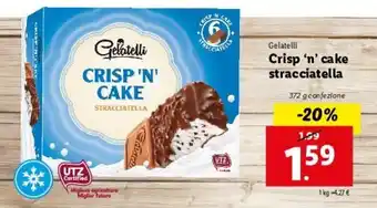 Lidl Crisp n' Cake Stracciatella 372g offerta