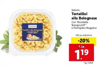 Lidl Tortellini Alla Bolognese 250g offerta