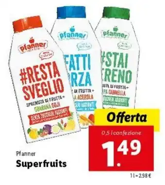 Lidl Pfanner Superfruits offerta