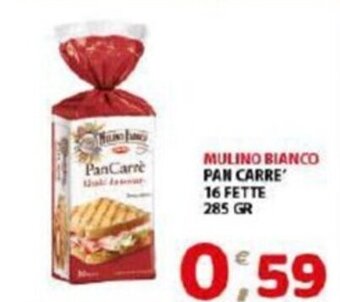 Mio Market Mulino Bianco Pan Carre' 16 Fette 285 gr offerta