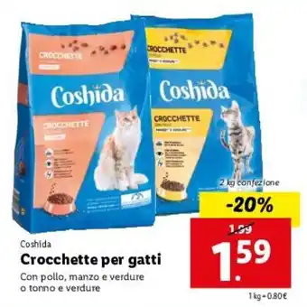 Lidl Coshida Crocchette Per Gatti offerta