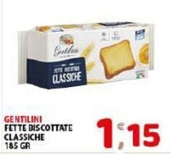Mio Market Gentilini Fette Biscottate Classiche 185 gr offerta