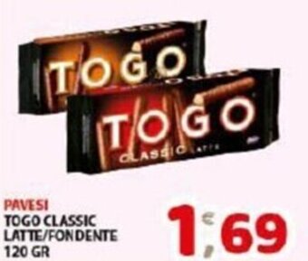 Mio Market Pavesi Togo Classic Latte/Fondente 120 gr offerta