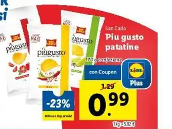 Lidl San Carlo Piu Gusto Patatine 170g offerta