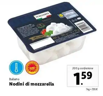 Lidl Italiano Nodini Di Mozzarella 200g offerta