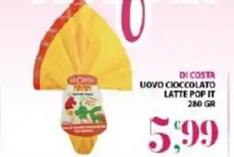 Mio Market Di Costa Uovo Cioccolato Latte Pop It 280 gr offerta