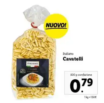 Lidl Italiamo Cavatelli 500g offerta