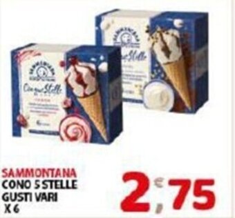 Sammontana Cono 5 Stelle Gusti Vari x 6