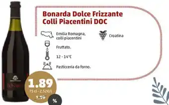 PENNY Bonarda Dolce Frizzante Colli Piacentini DOC 75 cl offerta