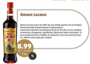PENNY Amaro Lucano 70cl offerta