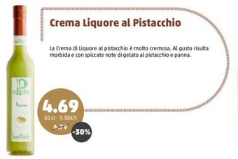Crema Liquore Al Pistacchio 50 cl