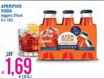 MD Discount Apertivo Soda Leggero 6x10cl offerta
