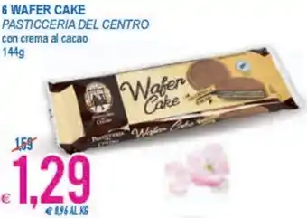 MD Discount 6 wafer Cake Pasticceria Del Centro con crema al cacao 144g offerta