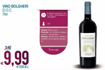 MD Discount Vino Bolgheri D.O.C 75cl offerta