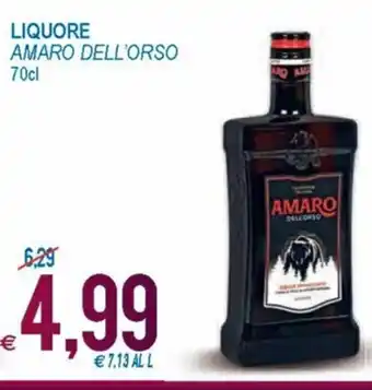 MD Discount Liquore Amaro Dell;Orso 70cl offerta
