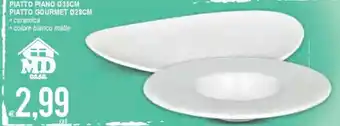 MD Discount Piatto Piano 35cm/Piatto Gourmet 28cm offerta