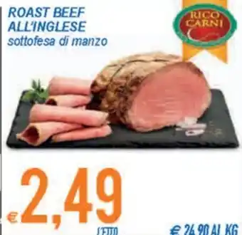 MD Discount Roast Beef All'Inglese sattofesa di manzo offerta