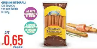 MD Discount Grissini Integrali 3 x 60g offerta