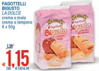 MD Discount Fagottelli Bigusto La Dolce crema e mela crema e lampone 6 x 50g offerta