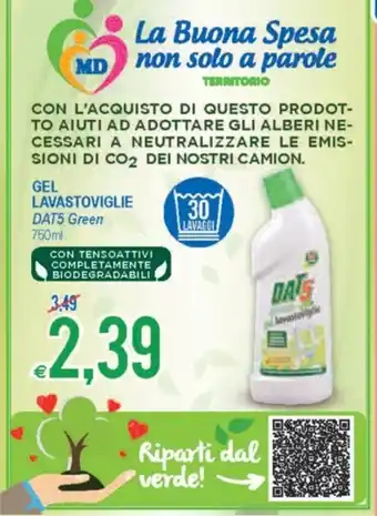 MD Discount Gel Lavastovigle 750ml offerta
