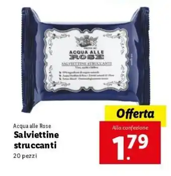 Lidl Acqua Alle Rose Salviettine Struccanti offerta