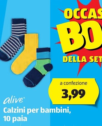 Alive Calzini per bambini, 10 paia