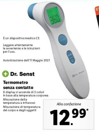 Dr. Senst Termometro Senza Contatto