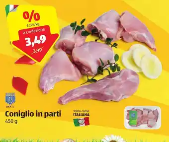ALDI Coniglio in parti 450 g offerta