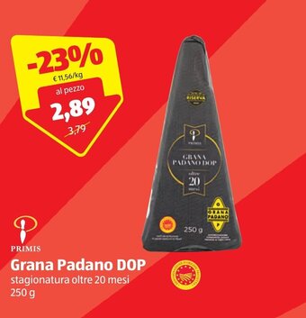 ALDI Primis Grana Padano DOP 20 mesi 250 g offerta