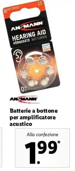 Lidl Batterie A Bottone Per Amplificatore offerta