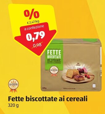 ALDI La Cesta Fette biscottate ai cereali 320 g offerta