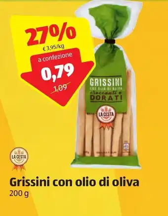 ALDI La Cesta Grissini con olio di oliva 200 g offerta