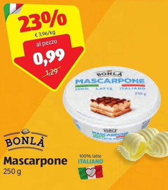 ALDI Bonlà Mascarpone 250 g offerta
