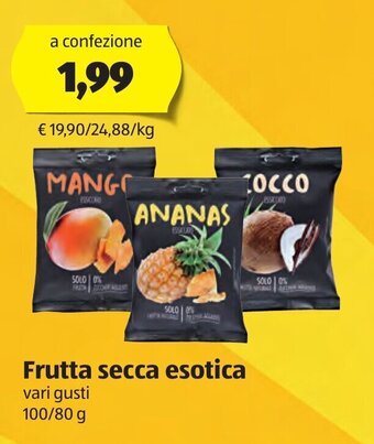 ALDI Frutta secca esotica 100/80 g offerta