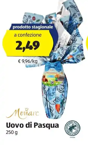 ALDI Monarc Uovo di Pasqua 250 g offerta