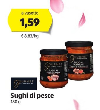 ALDI Gourmet Sughi di pesce 180 g offerta